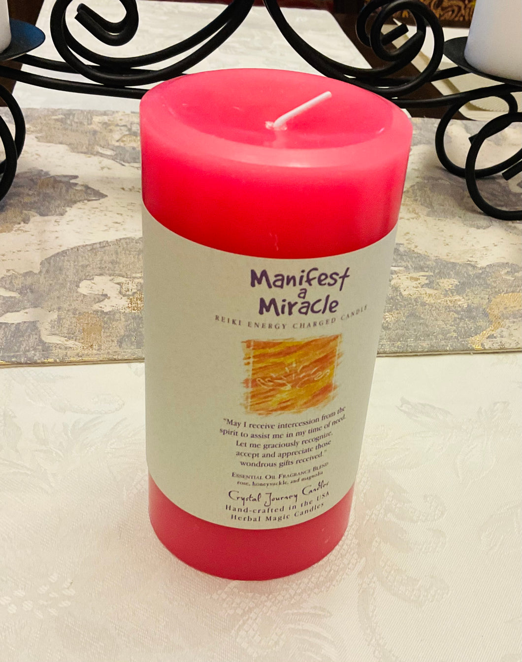 Manifest a miracle candle