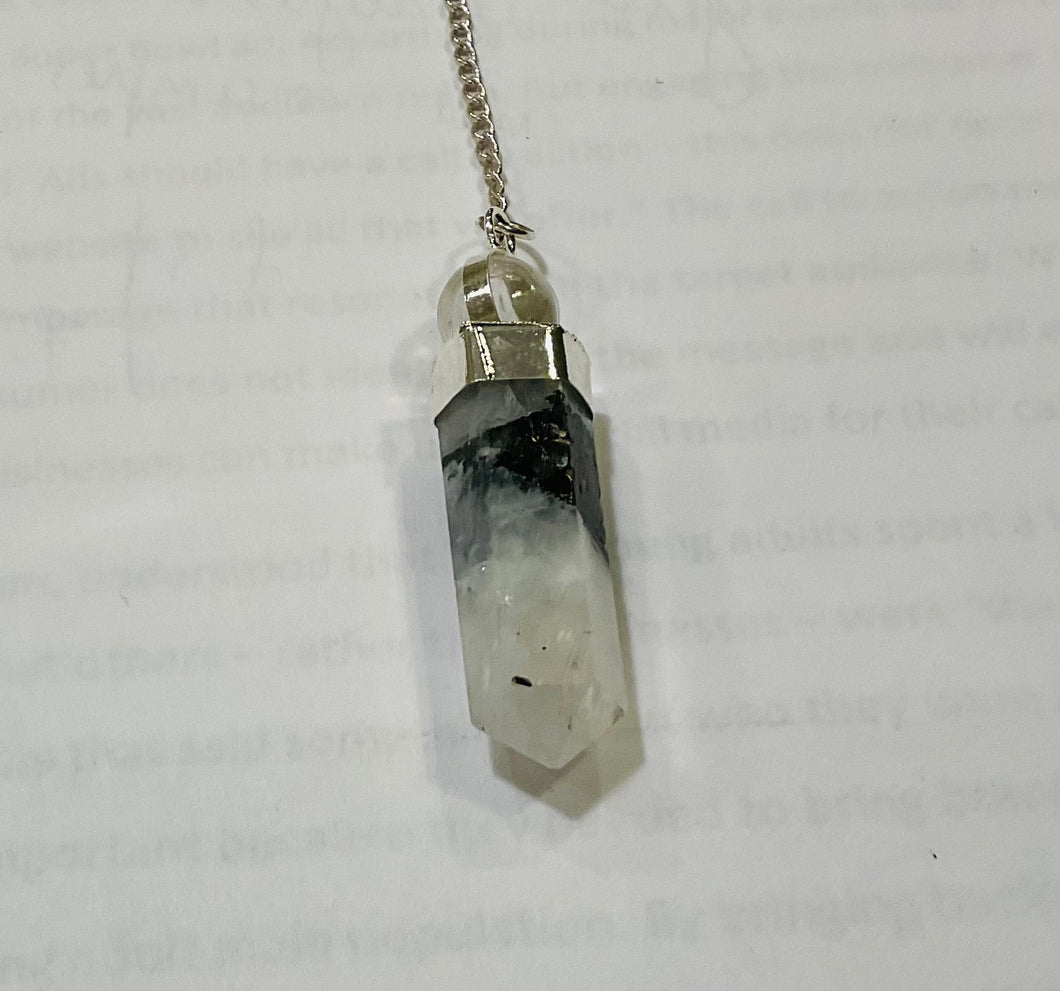 Quartz tourmalated/Quartz pendulum