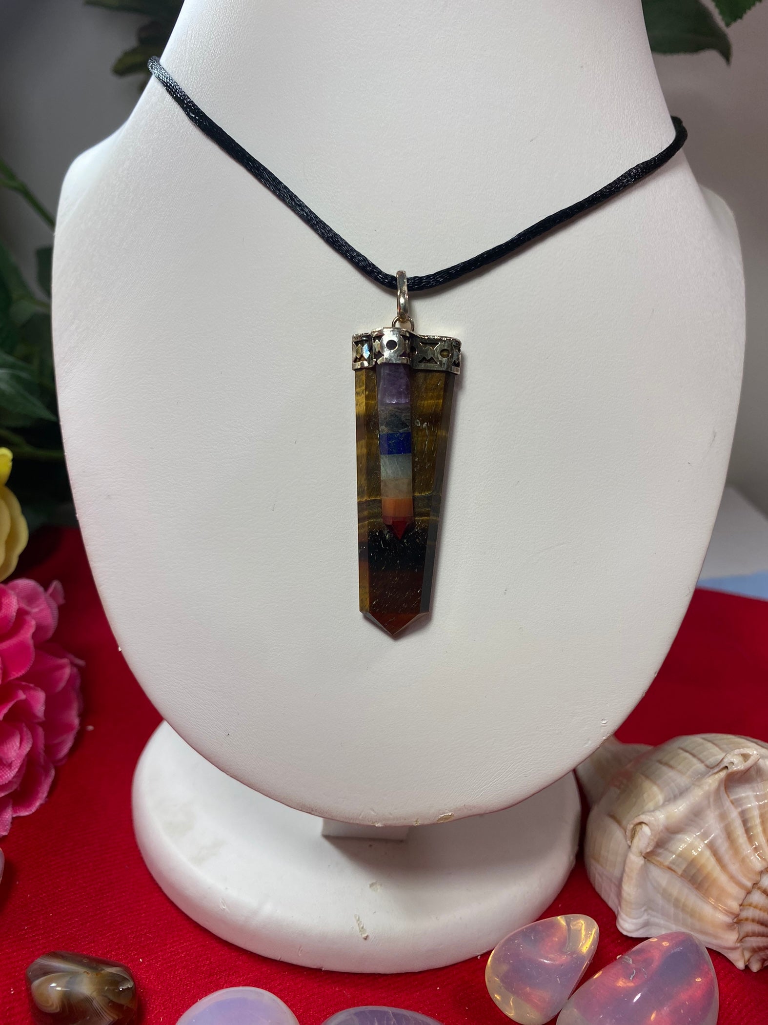 Tigers Eye Chakra Pendant Design 2